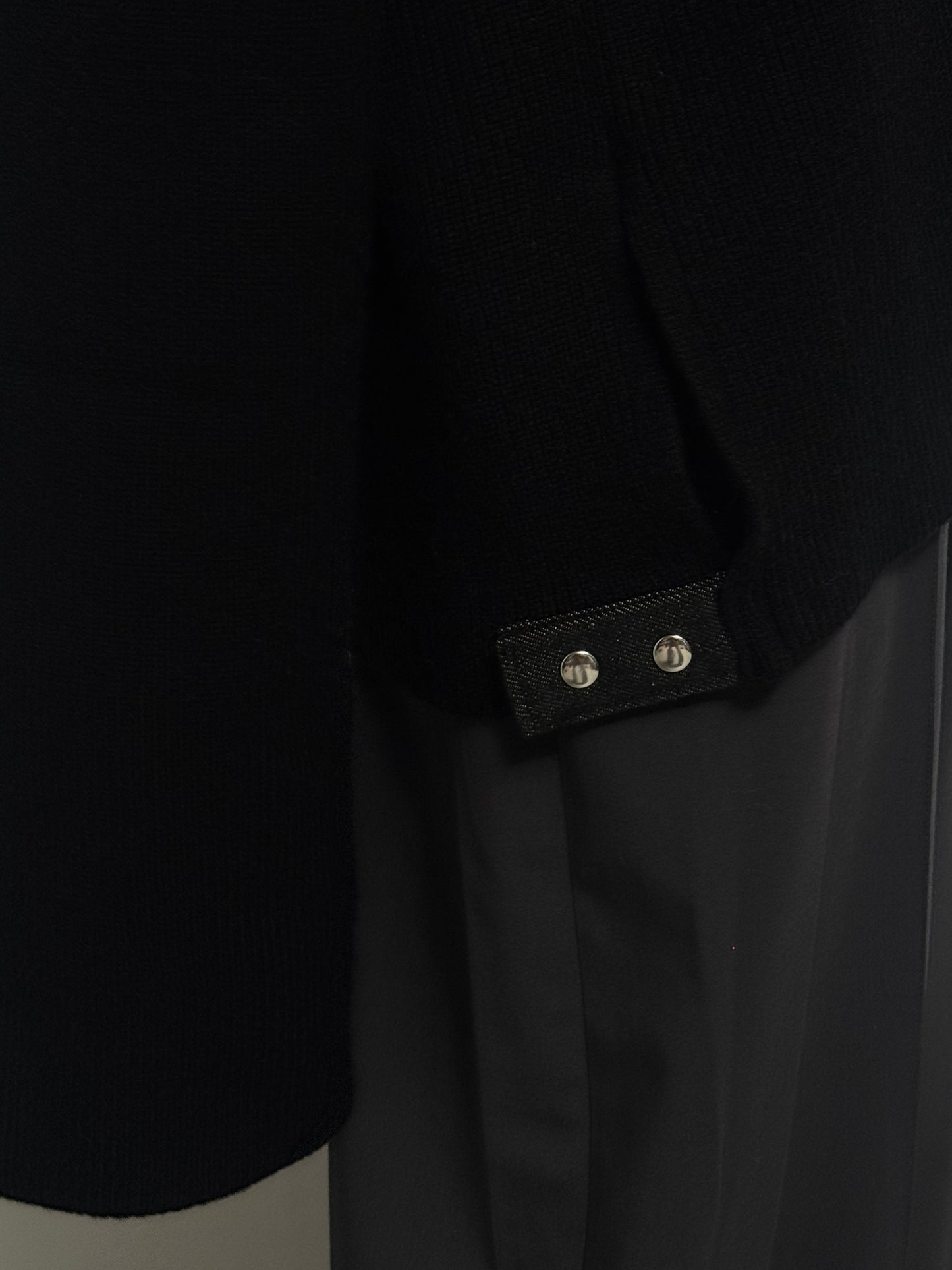 (仮商品名)デニムドッキングニット(unisex)/black