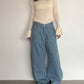 (仮商品名)変形デニムパンツ(unisex)/blue