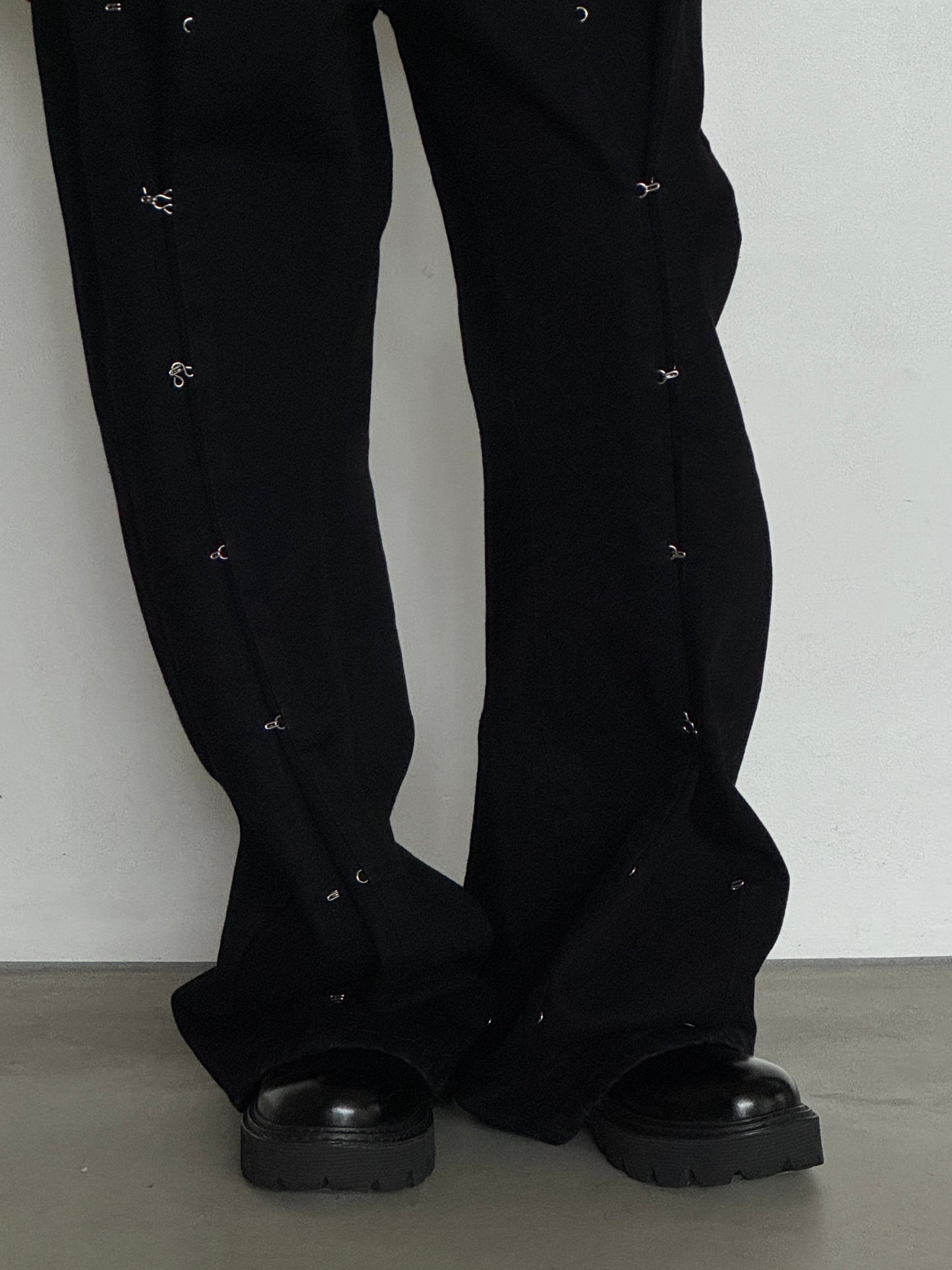 (仮商品名)変形デニムパンツ(unisex)/black