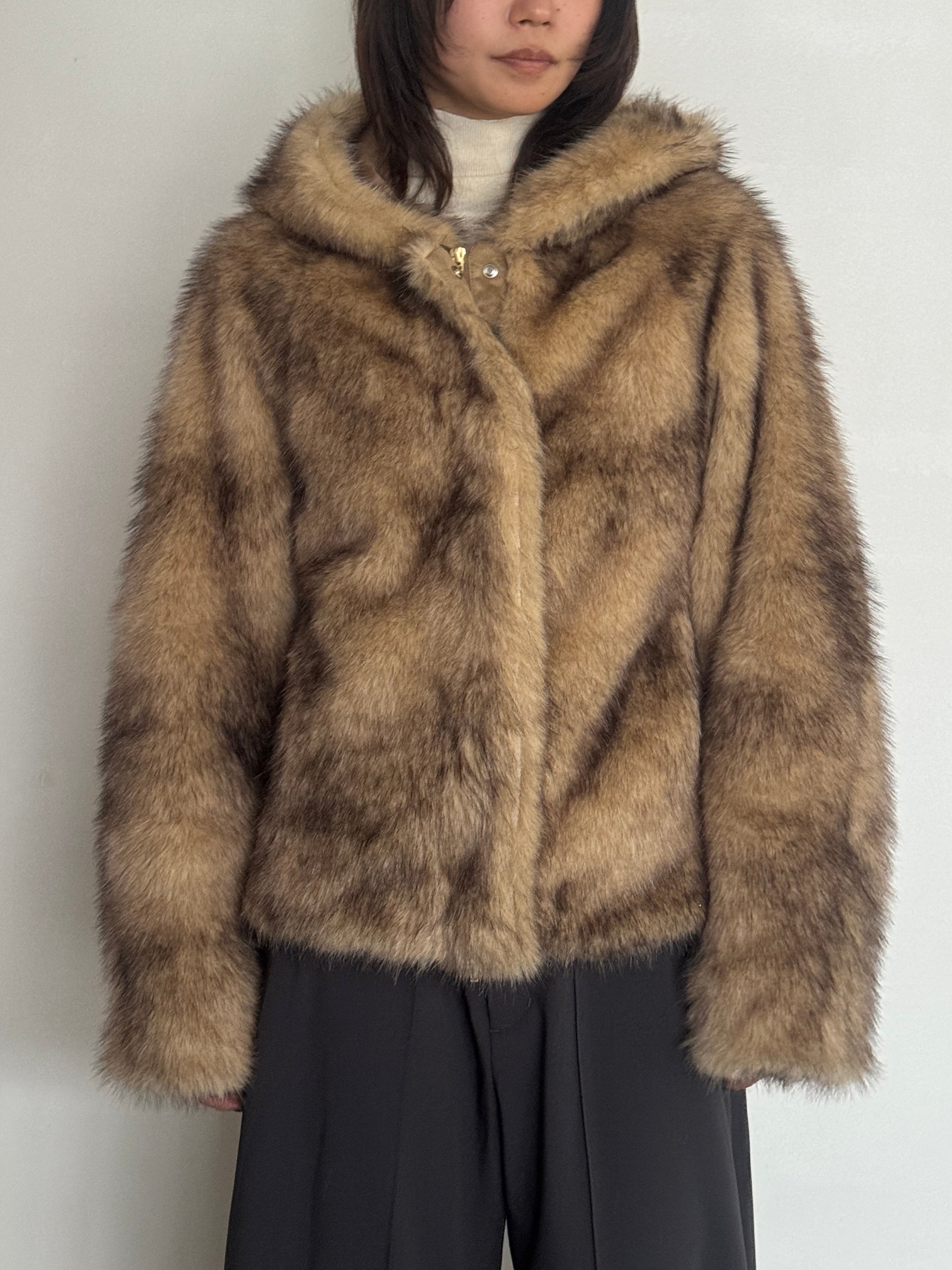 (仮商品名)ファーアウター/beige