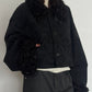 (仮商品名)2wayトレンチムートン(unisex)/black