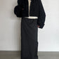(仮商品名)2wayトレンチムートン(unisex)/black