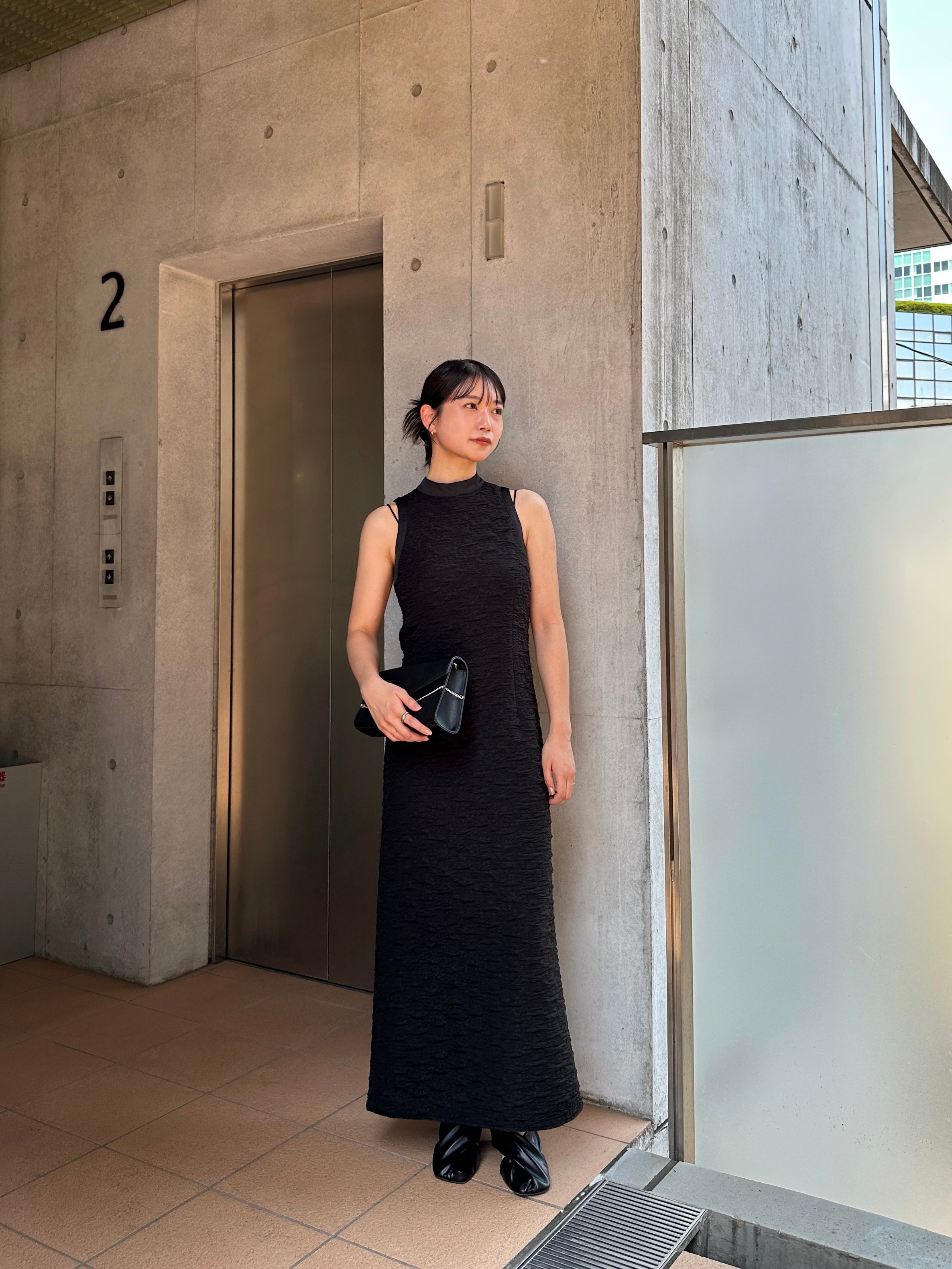 halter neck one piece/black | KNUTH MARF