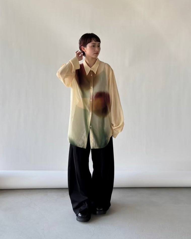 flower print sheer shirt(unisex) | KNUTH MARF