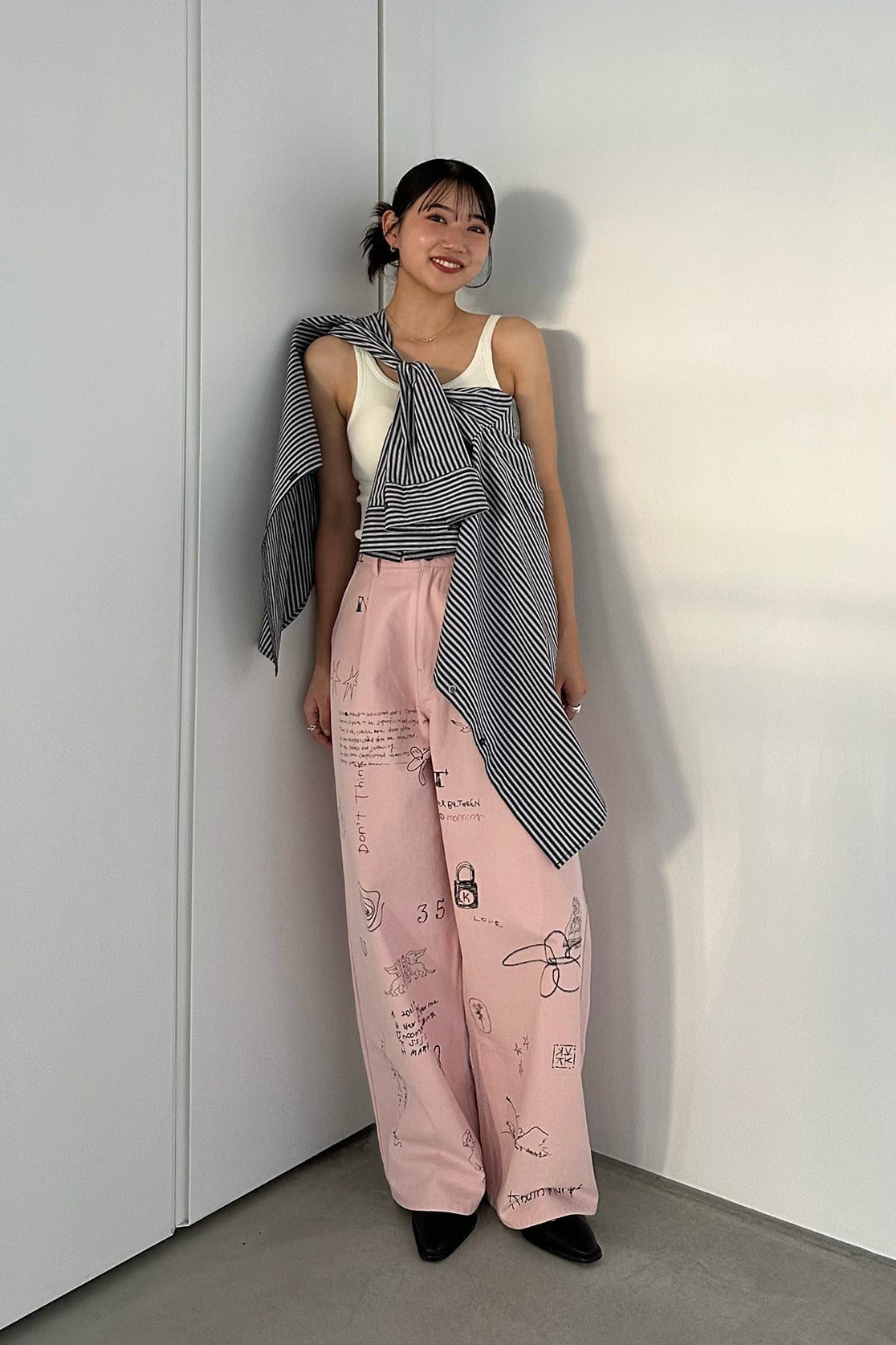 high waist tattoo pants (Kotoka Izumi collab) | KNUTH MARF