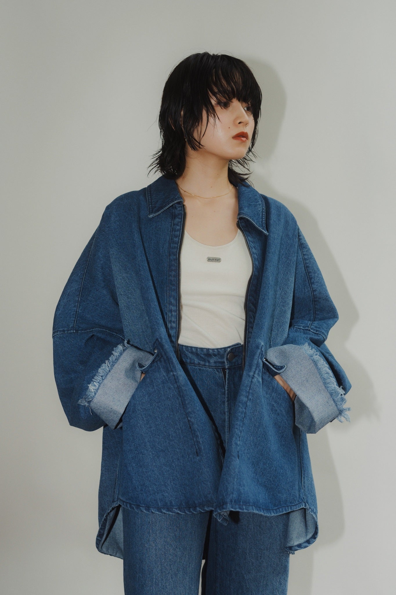 denim over shirt jacket(unisex)/blue | KNUTH MARF