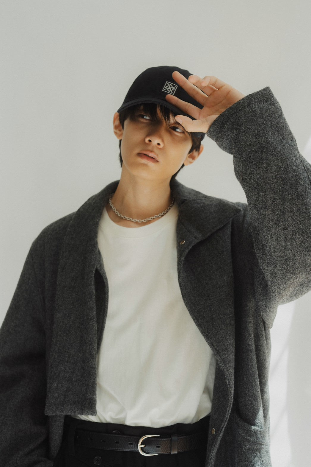 2way wool long coat(unisex)/gray | KNUTH MARF