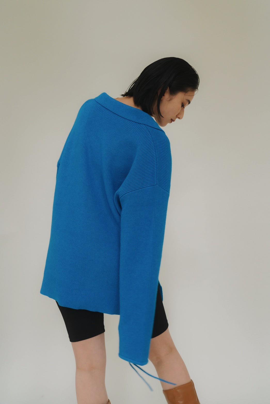 ヒート 値下げ！knuth marf slit neck loose knit | tatihome.com