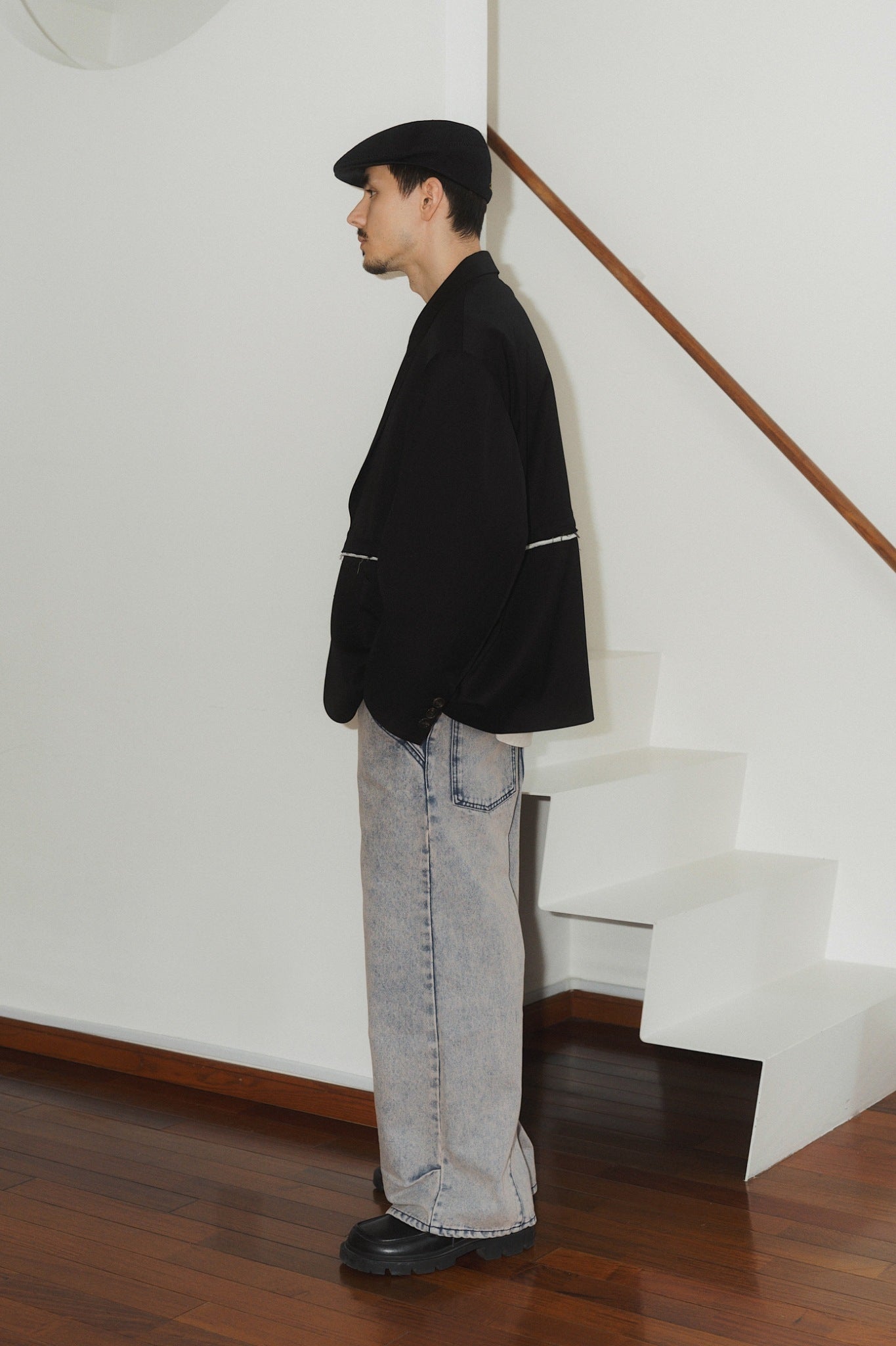 人気完売 Knuth Marf 2way dad jacket(unisex) 2way dad jacket(unisex)/black | KNUTH MARF
