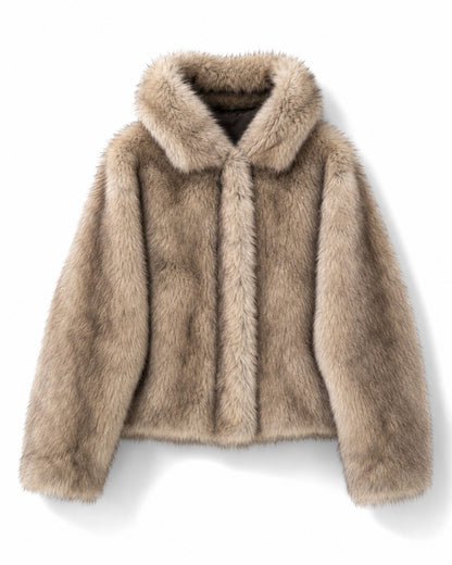 (仮商品名)ファーアウター/beige
