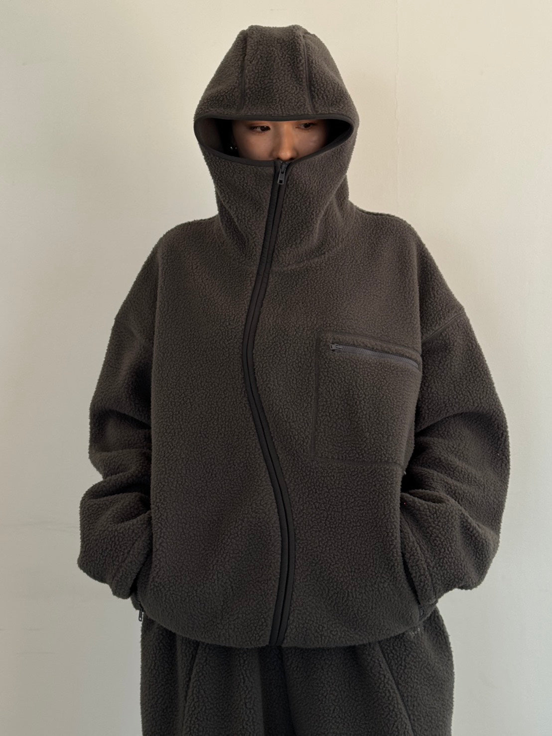 (仮商品名)ボアパーカー(unisex)/gray