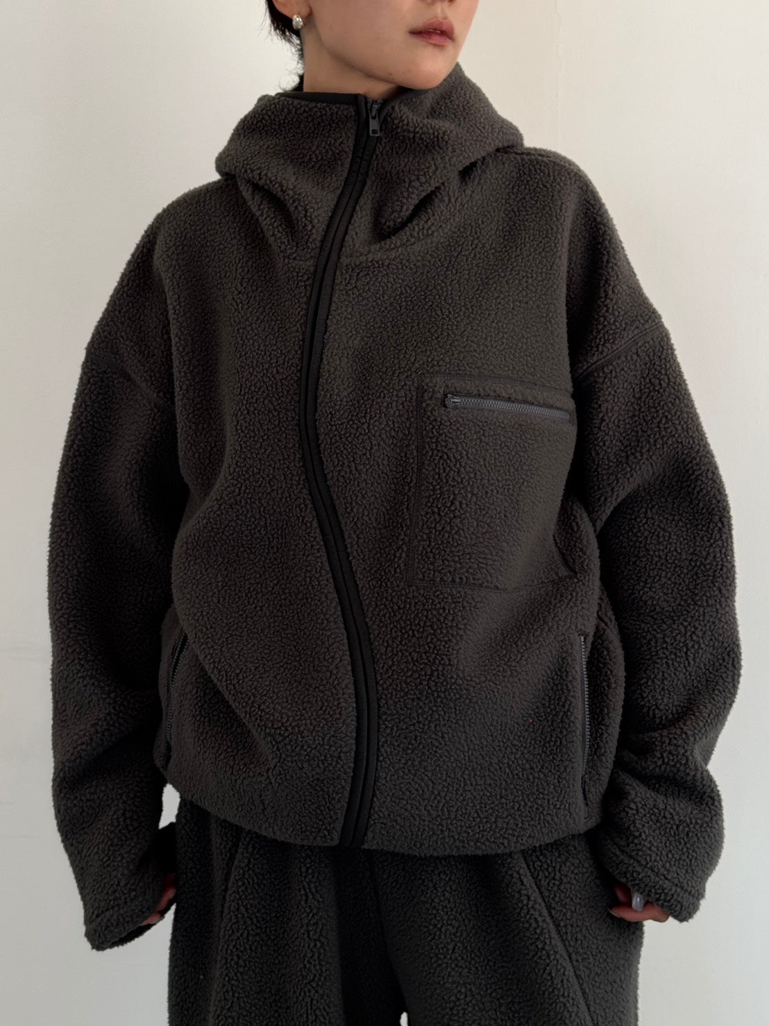 (仮商品名)ボアパーカー(unisex)/gray