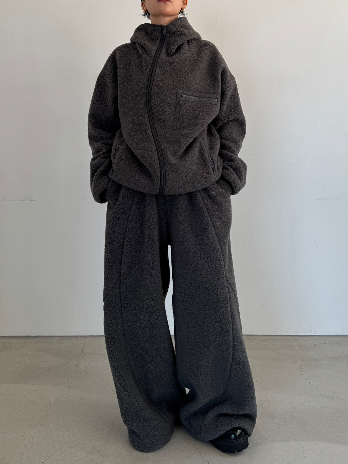 (仮商品名)ボアパーカー(unisex)/gray