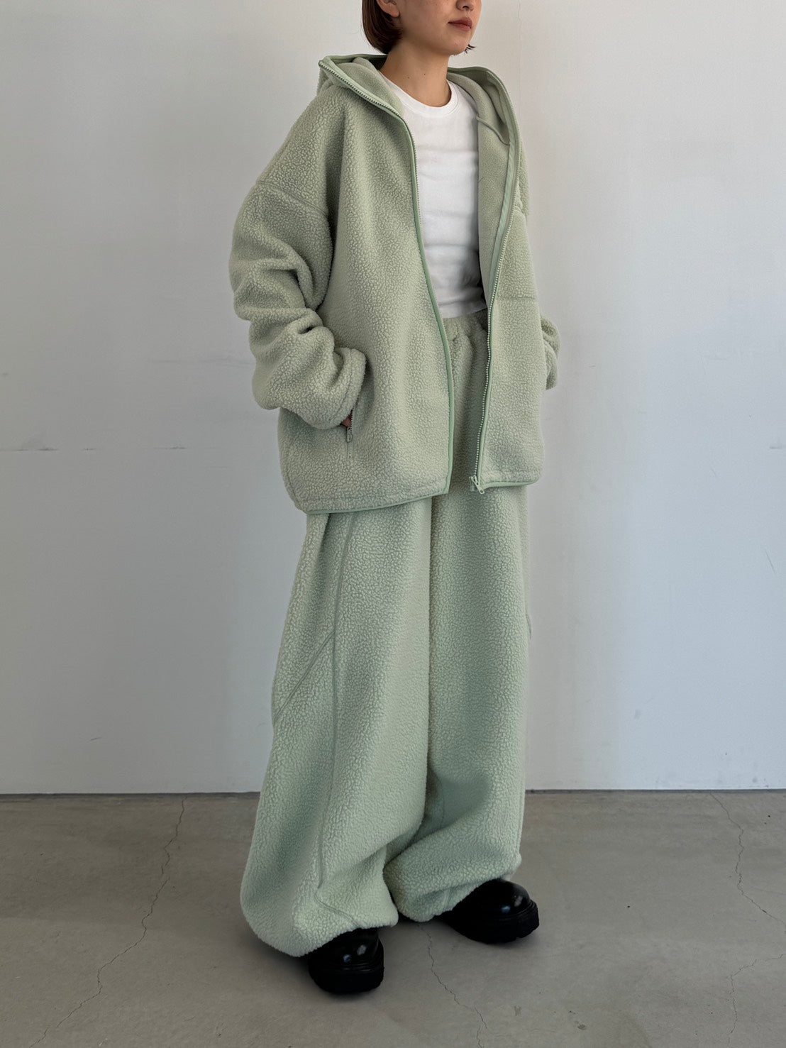 (仮商品名)ボアパーカー(unisex)/mint