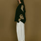 accent mohair cardigan(unisex)/black - KNUTH MARF