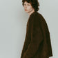 accent mohair cardigan(unisex)/brown - KNUTH MARF