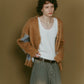 accent mohair cardigan(unisex)/camel - KNUTH MARF