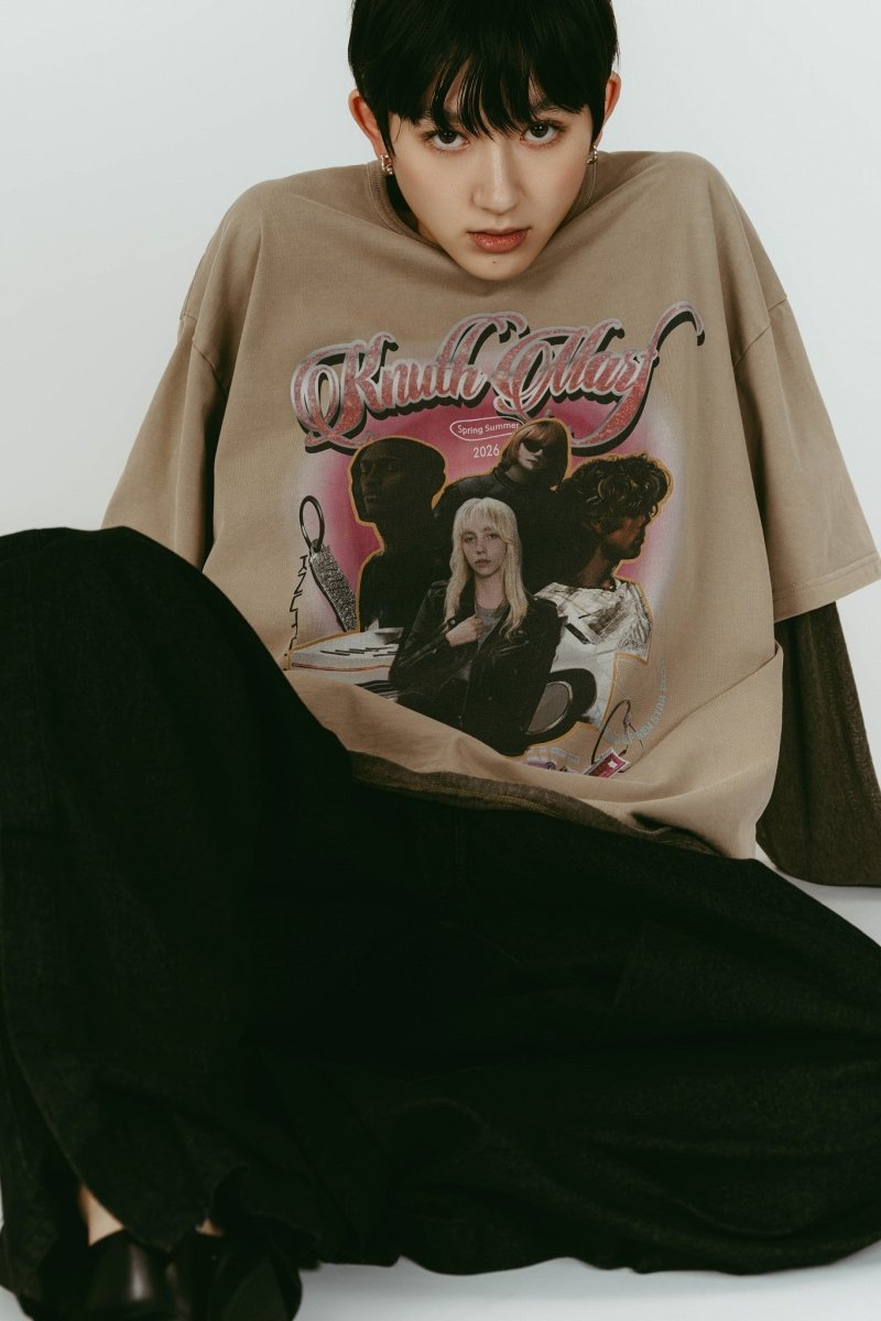 AI future layered t-shirt(unisex)/beige - KNUTH MARF