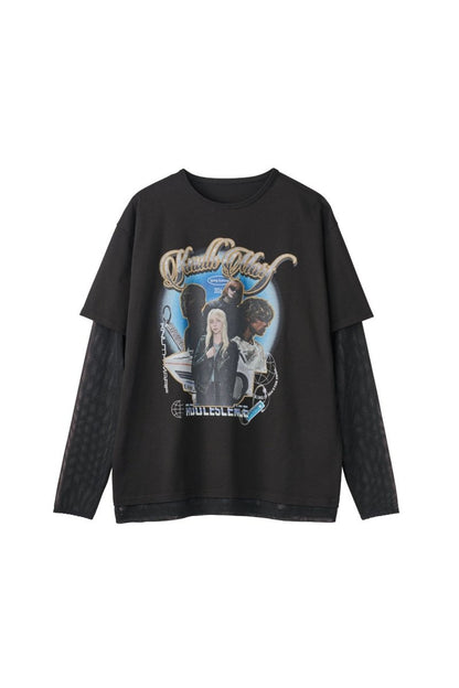 AI future layered t-shirt(unisex)/black - KNUTH MARF