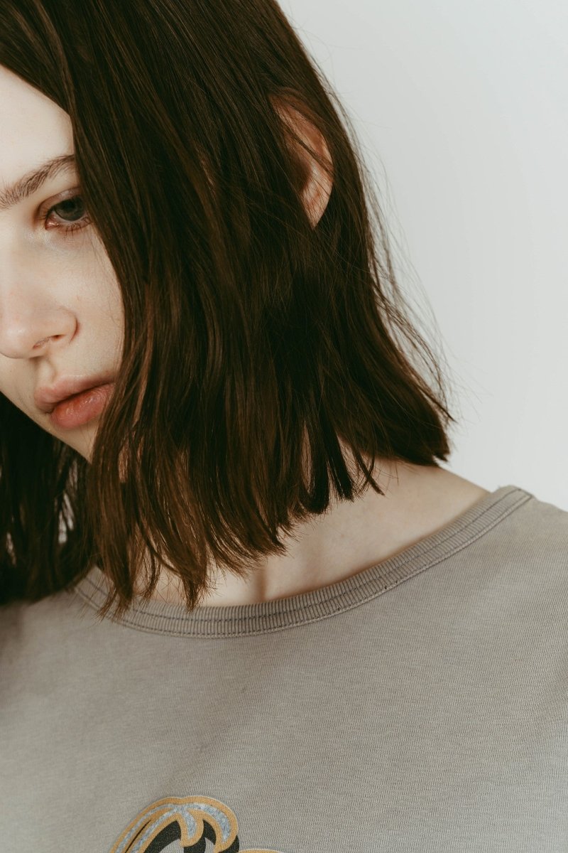 AI future layered t-shirt(unisex)/gray - KNUTH MARF