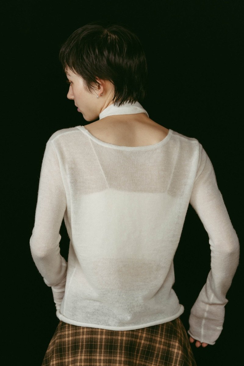 alpaca sheer knit/4color - KNUTH MARF