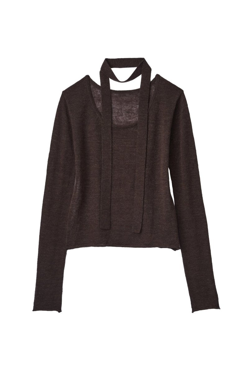 alpaca sheer knit/4color - KNUTH MARF