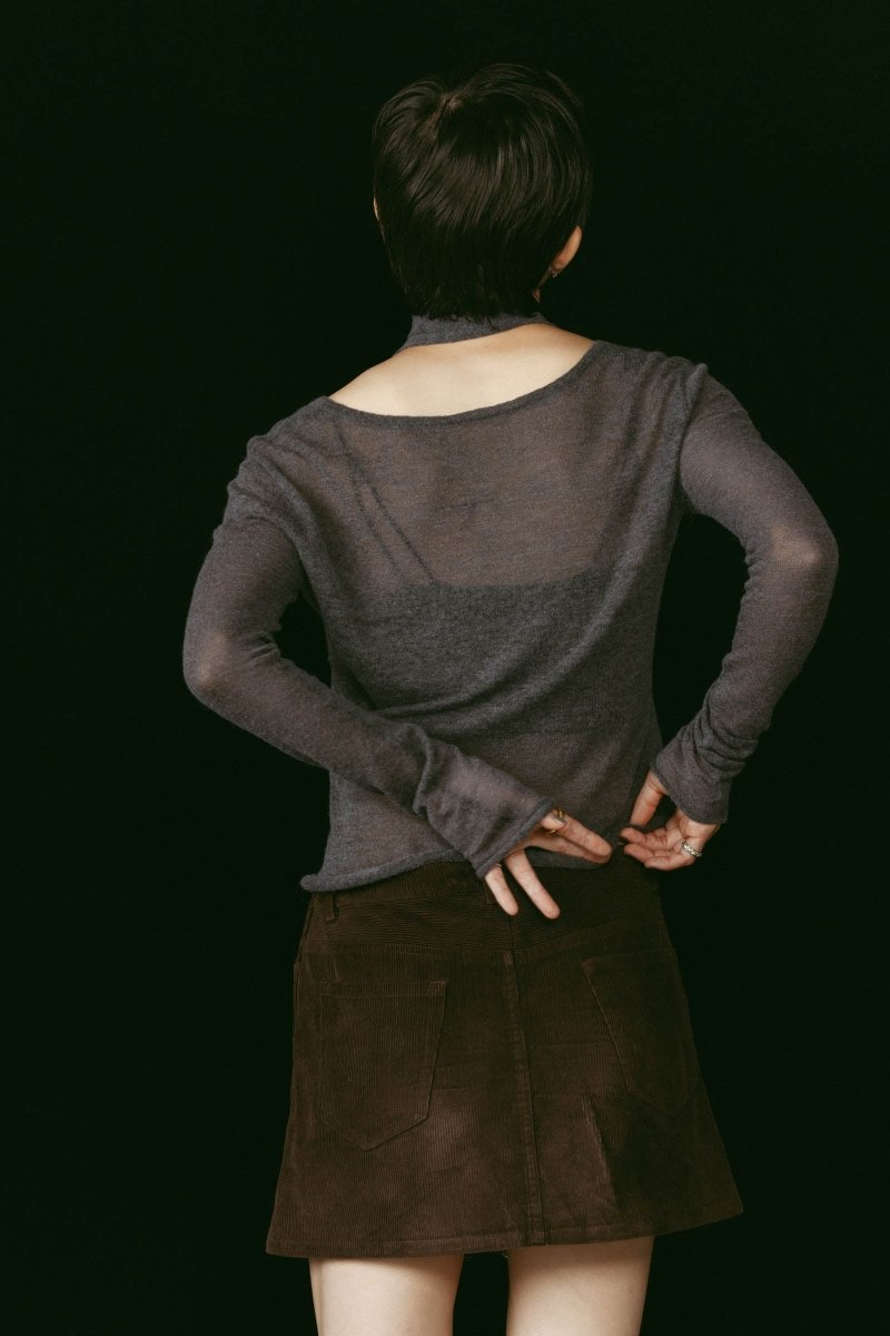 alpaca sheer knit/4color - KNUTH MARF