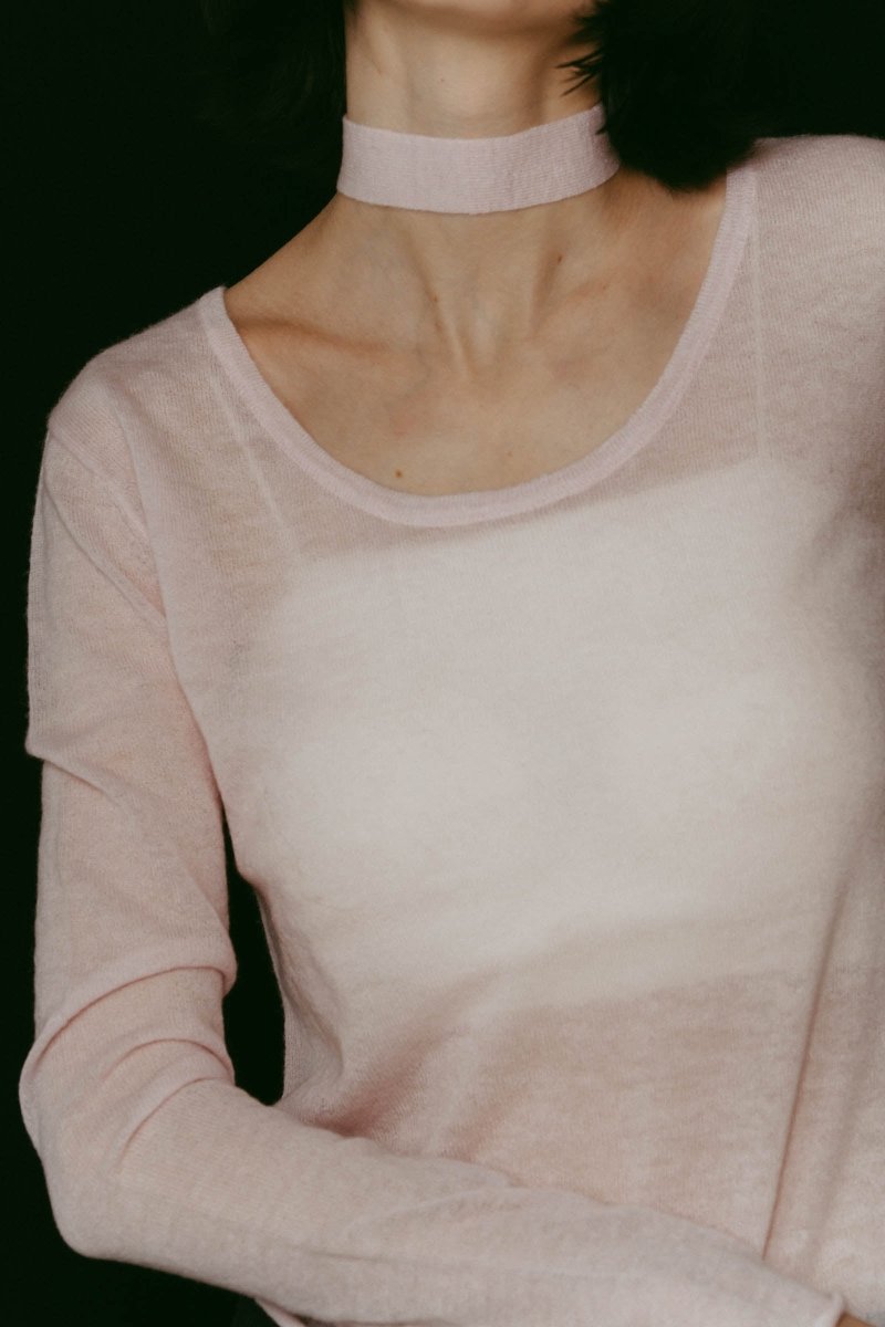 alpaca sheer knit/4color - KNUTH MARF