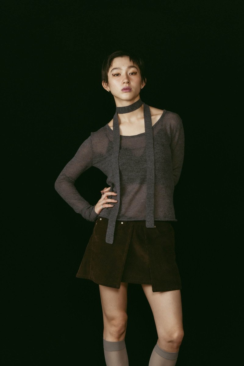 alpaca sheer knit/4color - KNUTH MARF