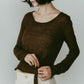 alpaca sheer knit/4color - KNUTH MARF