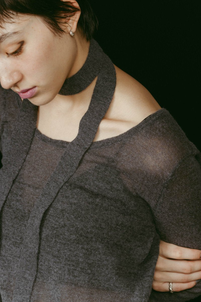 alpaca sheer knit/4color - KNUTH MARF