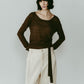 alpaca sheer knit/4color - KNUTH MARF