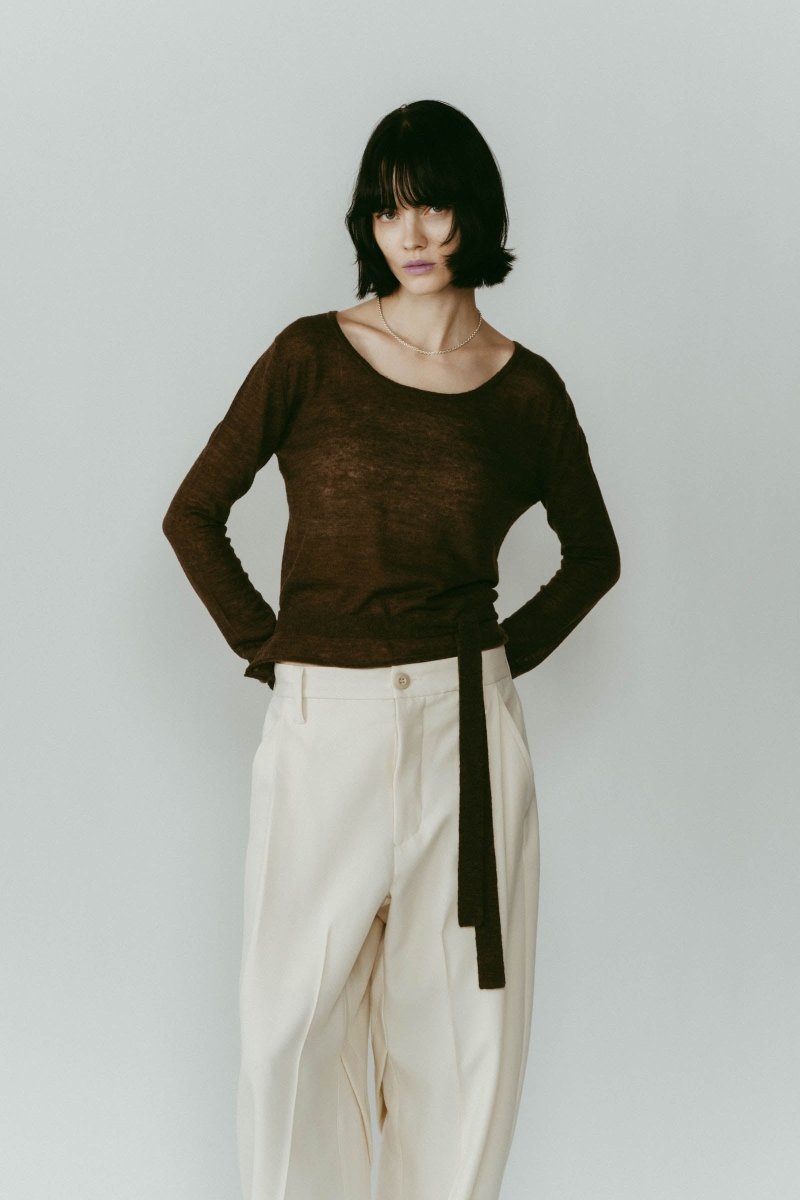 alpaca sheer knit/4color - KNUTH MARF