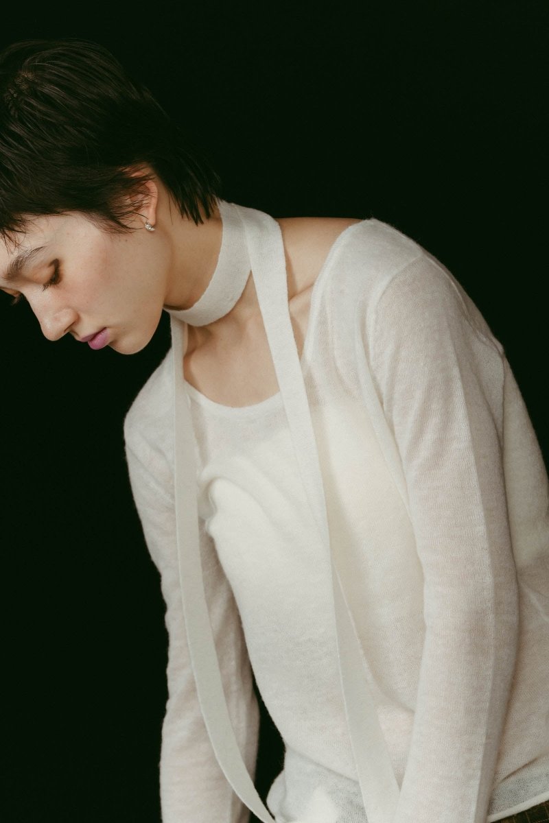 alpaca sheer knit/4color - KNUTH MARF