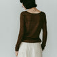 alpaca sheer knit/4color - KNUTH MARF