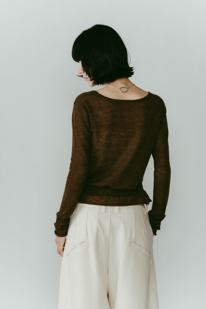 alpaca sheer knit/4color - KNUTH MARF