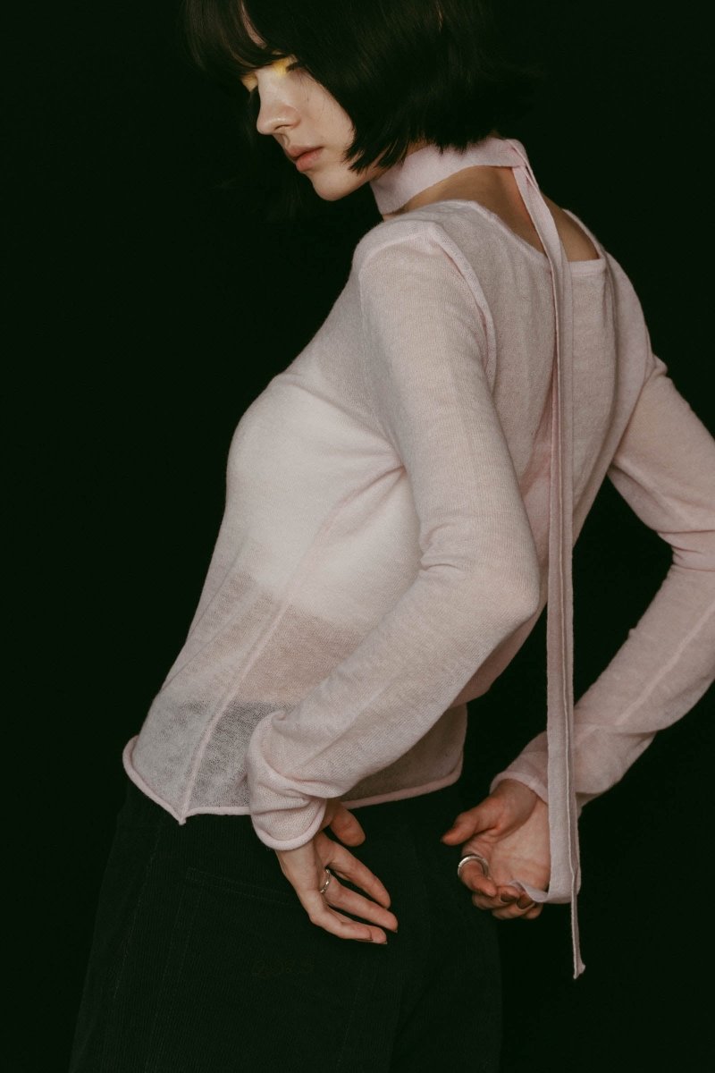 alpaca sheer knit/4color - KNUTH MARF