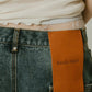back label denim half pants/2color - KNUTH MARF