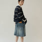 back label denim half pants/2color - KNUTH MARF