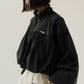 balloon sleeve nylon jacket/black - KNUTH MARF