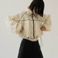 balloon sleeve nylon jacket/ivory - KNUTH MARF