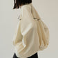 balloon sleeve nylon jacket/ivory - KNUTH MARF