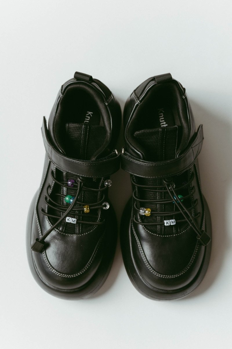 beaded sneakers/black - KNUTH MARF