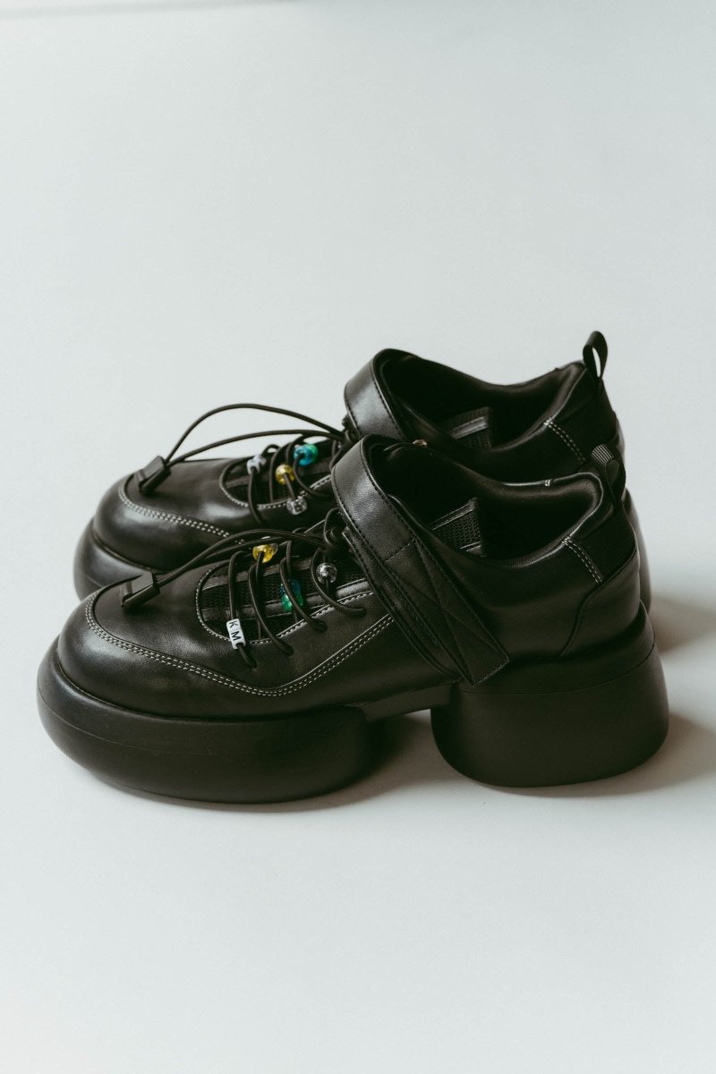 beaded sneakers/black - KNUTH MARF