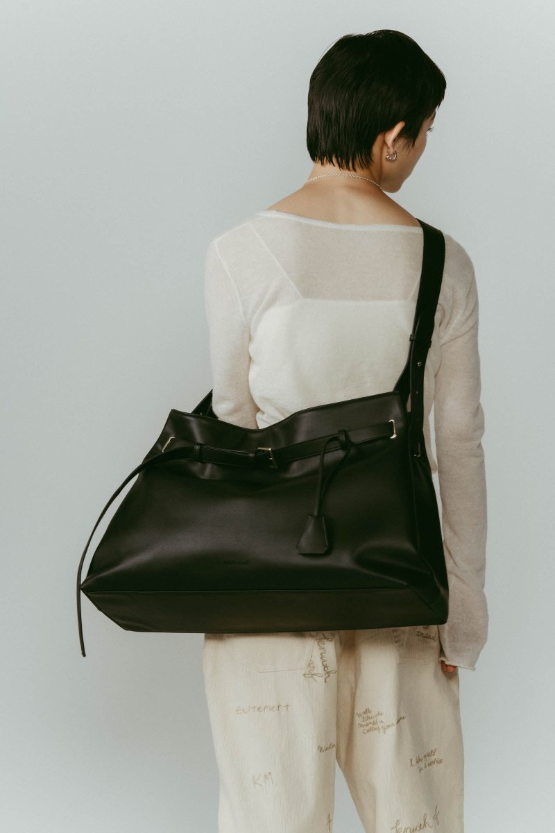 belted leather big bag/2color - KNUTH MARF