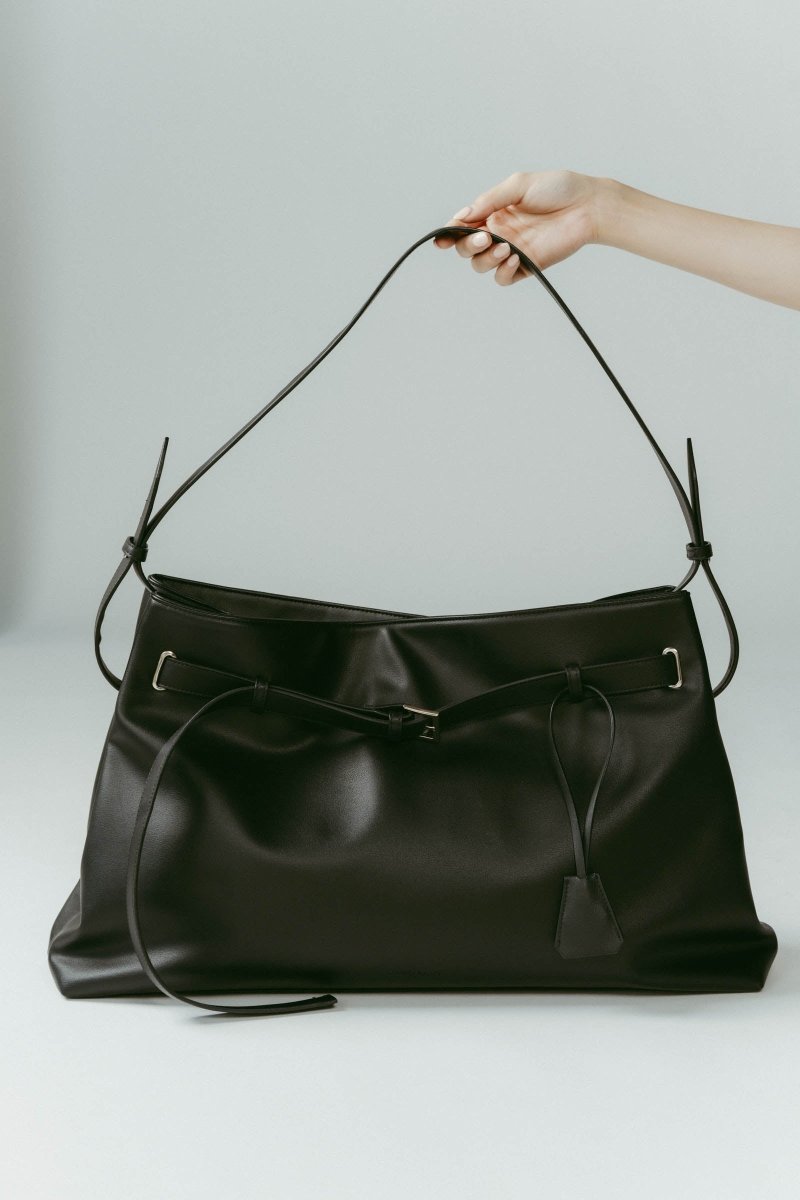 belted leather big bag/2color - KNUTH MARF