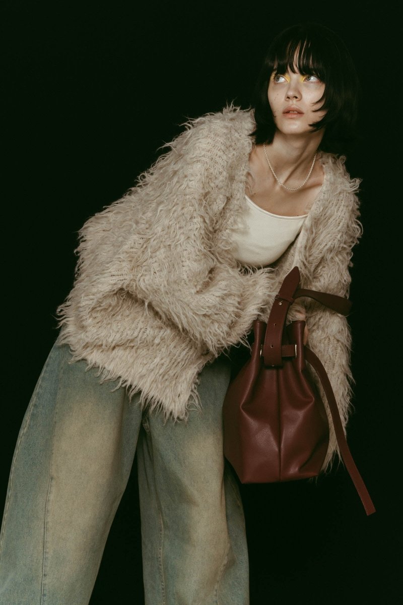 belted leather big bag/2color - KNUTH MARF