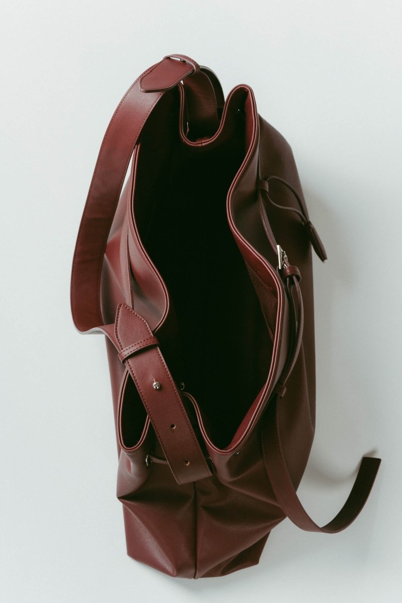 belted leather big bag/2color - KNUTH MARF
