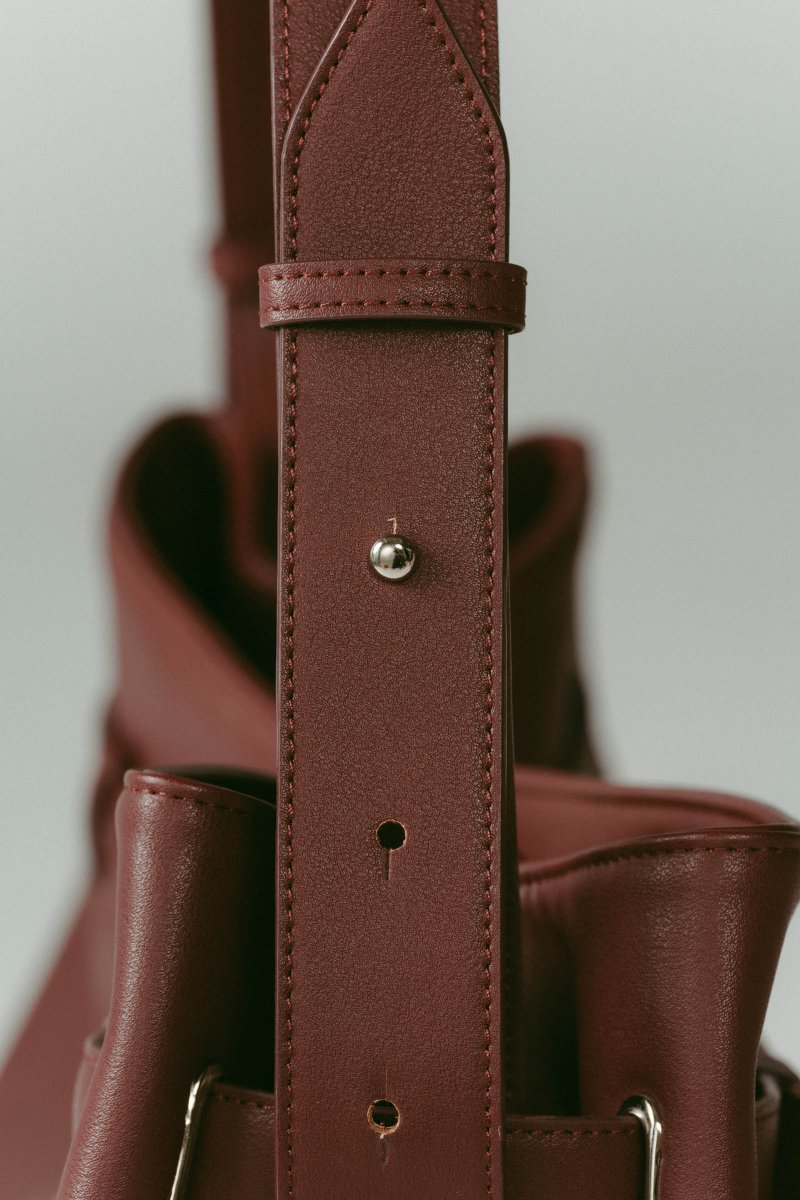 belted leather big bag/2color - KNUTH MARF