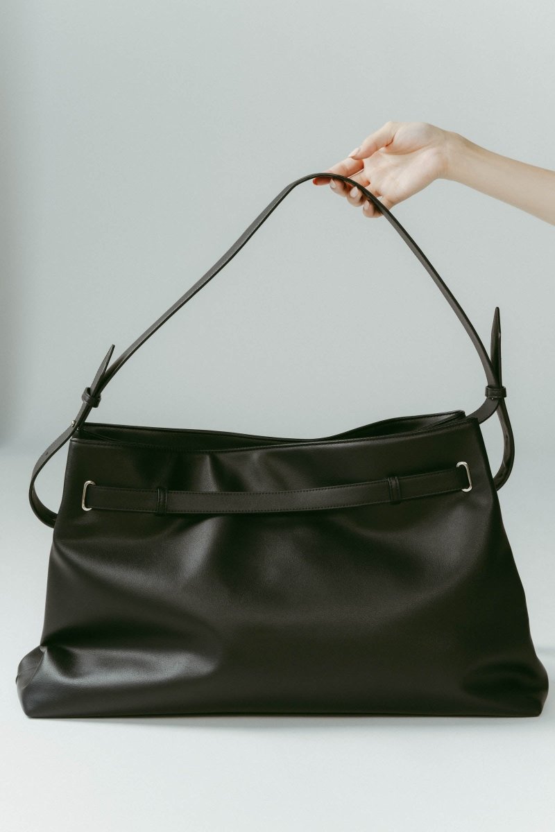 belted leather big bag/2color - KNUTH MARF